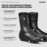 GripGrab Arctic 2 Waterproof Strenge Winter Neopreen Wielren Overschoenen Waterdicht met Fleecevoering - Zwart - Unisex - Maat XXXL (48/49)