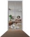Porte battante automatique - Anti-insectes - 100 x 250 cm - Gris