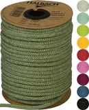 Halbach Seidenbänder Premium papieren gebreide slang, breedte: 4 mm, lengte: 30 m, groen