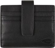 camel active Leren Kaarthoes Stone Card Wallet Black Zwart