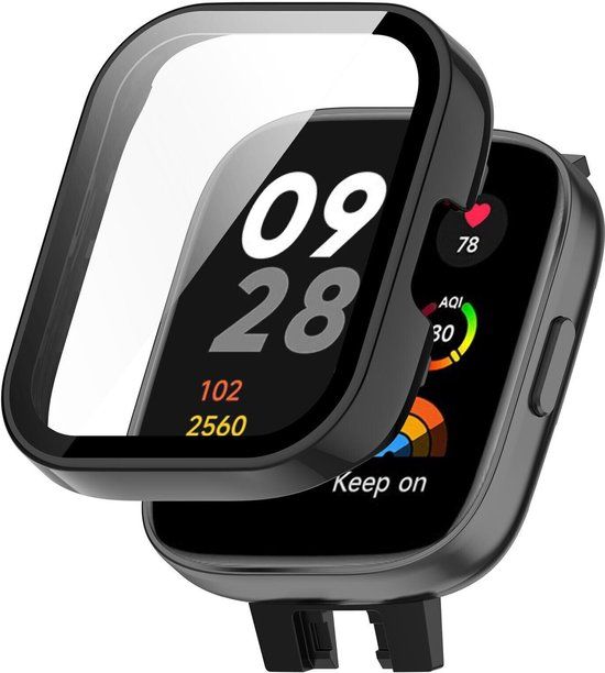 Strap-it TPU case - zwart voor Redmi Watch 3