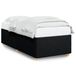 vidaXL Cadre de lit Noir 90x190 cm Tissu