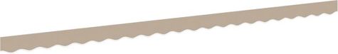 vidaXL - Vervangende volant voor 5 m beige polyester