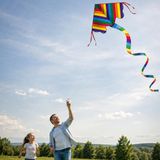 Günther Flugspiele Rainbow Eenlijner Vlieger Multicolor Polyester Beginner 54 x 98 x 580 cm