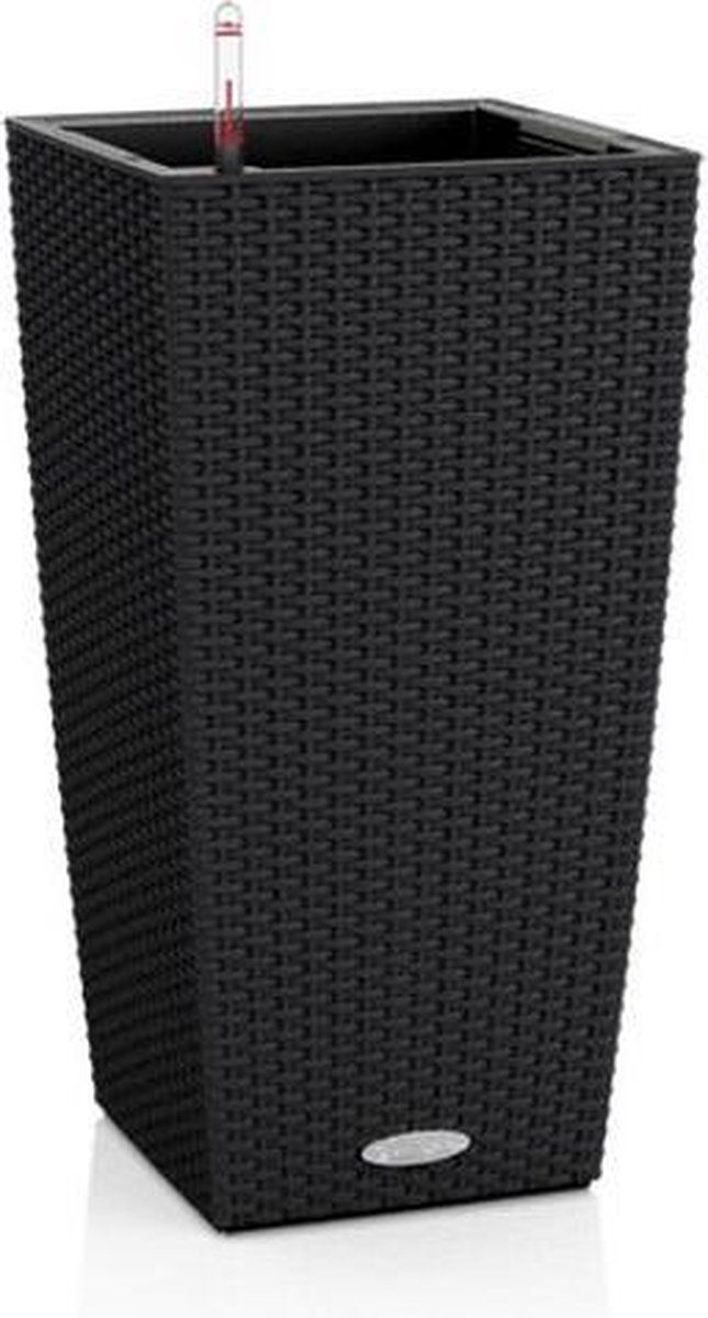 Lechuza CUBICO COTTAGE 30 plantenbak grafietzwart ALL-IN-ONE set