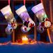 Shenzhen Haorui Industrial Technology Co., Ltd. Lot de 3 bas de Noël - 30 x 20 cm Bâtons de Noël à LED bas de Noël lumineux
