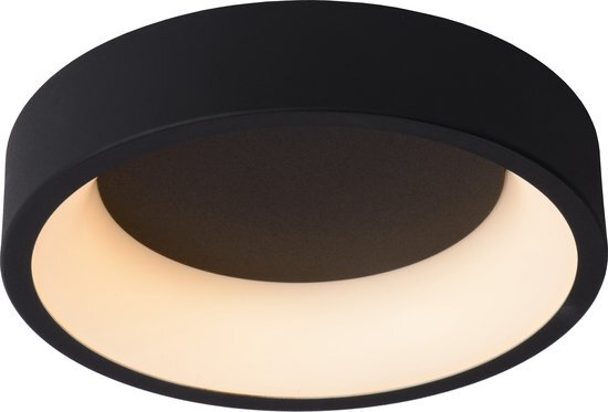 Lucide TALOWE - PlafonniÃ¨re - Ã˜ 30 cm - LED Dimb. - 1x20W 3000K - Zwart