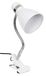 Lampe de bureau avec pince, douille E27, haut-parleur Bluetooth, blanc, métal