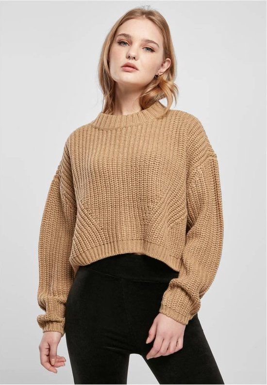 Urban Classics Wide Oversize Sweater - Women - Beige - 4XL