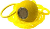 Boulemaus – Jeu de Boules - Magneet - Krachtige Magnetische bouleopraper geel in de vorm van but met koord – 4 kg