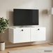 Prolenta Maison Exclusive Wandmontierter TV-Schrank 78,5 x 31 x 30 cm Hochglanz Weiß