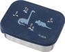 Fresk Lunchbox voor kinderen – Brooddoos – Broodtrommel Meisje – RVS – 2 vakken - Blauw - Dino