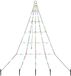 vidaXL Sapin de Noël LED avec piquets de sol multicolore 182 cm métal