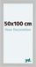 Your Decoration Cadre photo 50x100 cm MDF Grain de bois blanc Como