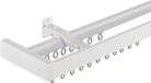 Double curtain rail wall-mounted for curtains