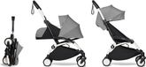Babyzen YOYO2 Kinderwagen complet avec pack nouveau-né 0+ - Châssis blanc - Gris