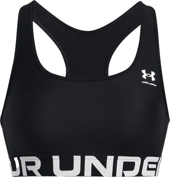 Under Armour HeatGear Mid Branded Sportbeha Dames