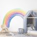 Ambiance Sticker Vliesbehang Voorgelijmd Reuzenmuurschilderingen Regenboog Fresco - H125 x L90 cm