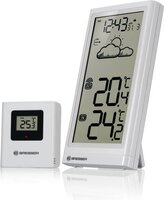 Bresser Meteo Temp - Draadloos weerstation - Wit - Voor Binnen & Buiten