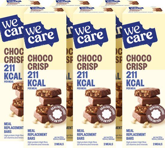 WeCare Meal Replacement Bars Choco Crisp - 6 x 2 Repen