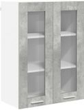 vidaXL Hangkast Beton Grijs 60 x 31 x 80 cm Bewerkt Hout