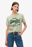 Superdry - Classic Relaxed T-shirt met vintage logo en print - Dames - T-shirts
