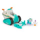 PAW Patrol Everest Deluxe motoneige avec lance-projectiles snowboard et figurine