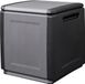 vidaXL Tuinbox 130 L 54x53x57 cm donkergrijs en zwart