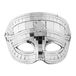 Widmann 1622 - masker discobal unisex, grijs, eenheidsmaat