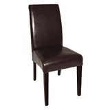 Bolero GF956 gebogen lederen stoel, donkerbruin (Pack van 2)