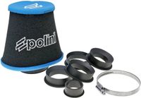 POLINI Powerfilter Big Evo Zwart / Blauw Recht Ø28->49 203.0160