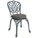vidaXL Coussin d'assise SOEST 4 pcs 100% Polyester Gris Ø 35 x 7 cm