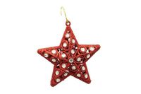 Nataluna Hanger met rode ster, 12 cm