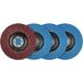 PARKSIDE® Set de disques à lamelles / disques de polissage / plateau de ponçage auto-agrippant avec papier abrasif / set de non-tissé abrasif / disque de nettoyage (4 pièces)