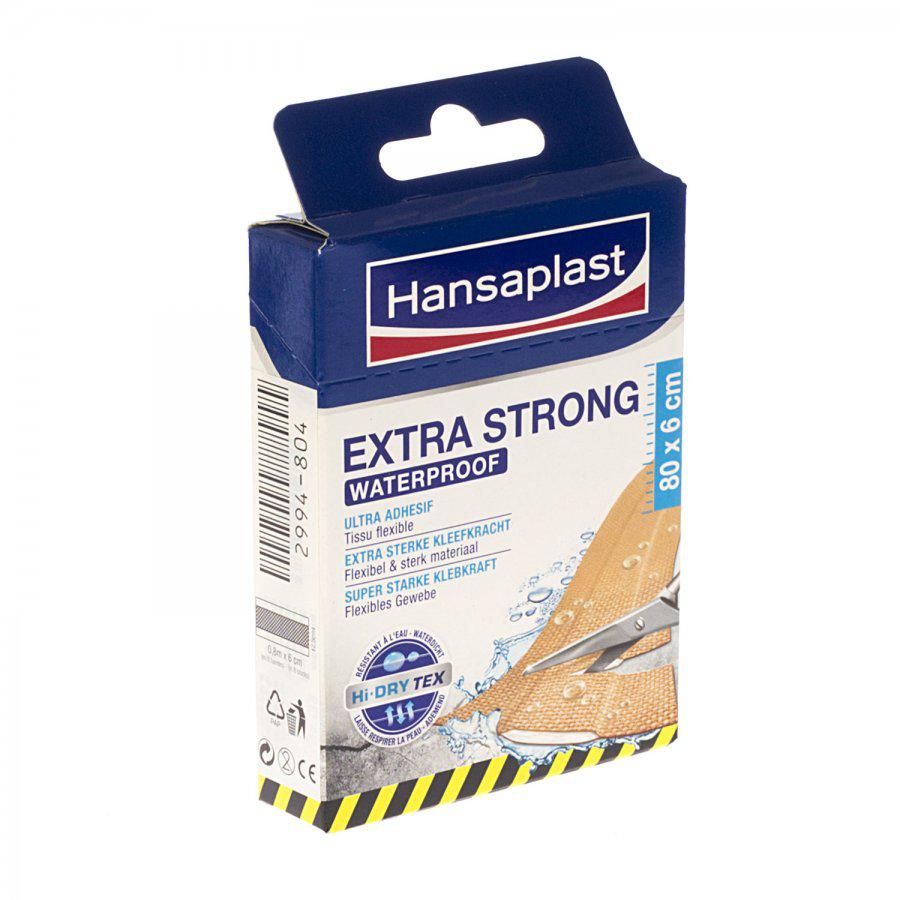 Hansaplast Extra Strong Waterproof Pleisters - 8 stuks