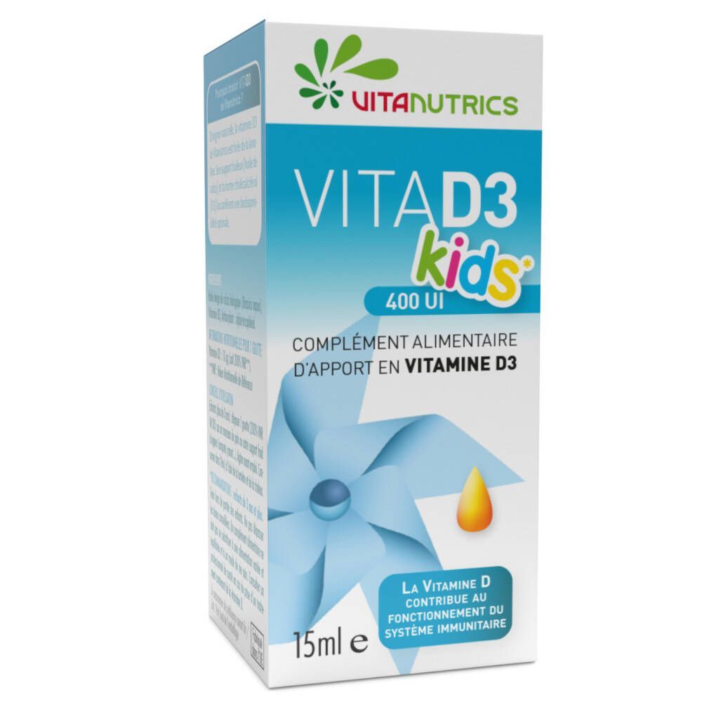 Vitanutrics Vita D3 400UI Kids - 15 ml - Druppels