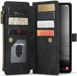 CaseMe C30 Hoesje Geschikt voor Samsung Galaxy A34 | Wallet Zipper Book Case met Pasjeshouder | Beschermhoes met Portemonnee | Zwart