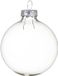 Decoris Kaemingk B.V. Kerstballenset - 6 stuks - Transparant - 8 cm