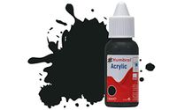 Humbrol Acrylverf No 91 Zwart Groen Matt druppelfles, 14ml