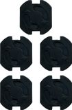 DULA Stopcontact beveiliging - Zwart - 5 stuks