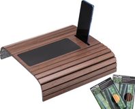 Kos Design Armleuning Organizer - Bamboe - Donker Bruin