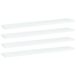 vidaXL Wandschappen 4 st 60x10x1,5 cm bewerkt hout wit