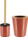 Tendance Badkamer accessoires set 2-delig - metaal/bamboe - terracotta - stijlvol
