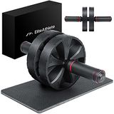 EliteAthlete Buikspiertrainer - buiktrainer voor thuis - buikweg buiktrainer - AB wiel roller incl. gevoerde kniemat