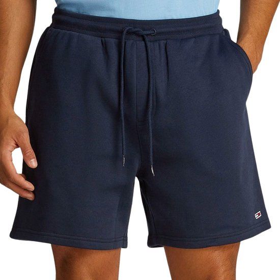 Tommy Jeans Tommy Hilfiger Flag Beach Joggingshort Heren - Maat L - Donkerblauw