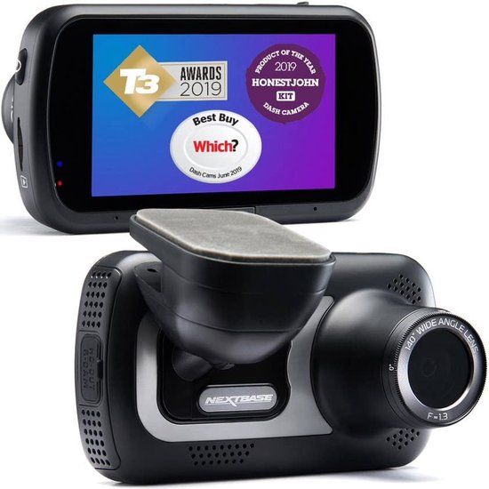 Nextbase 522GW Quad HD Dashcam - GPS, WiFi, Bluetooth - 3" Screen