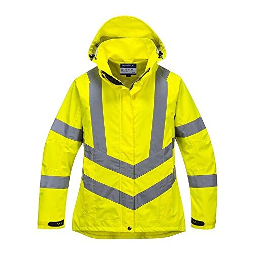 Portwest LW70 Dames Hi-Vis ademend Jack, Geel, XXL Grootte