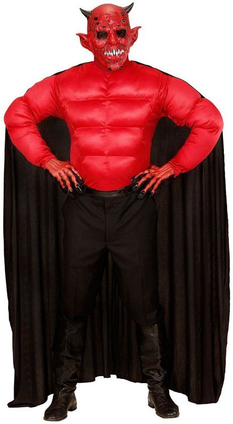 Widmann Duivel Kostuum Super Duivel Red Devil Kostuum Medium Halloween Verkleedkleding