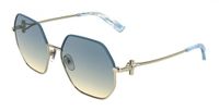 Longchamp LO191S Gold/gradient blue 58/17/140 Vrouwen Zonnebrillen