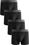 Next - Heren - Set van 4 boxershorts van 100% katoen - Zwart